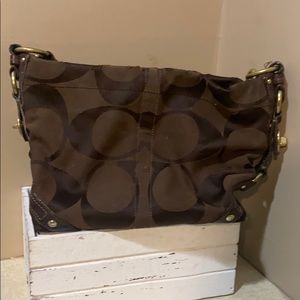 Brown coach purse